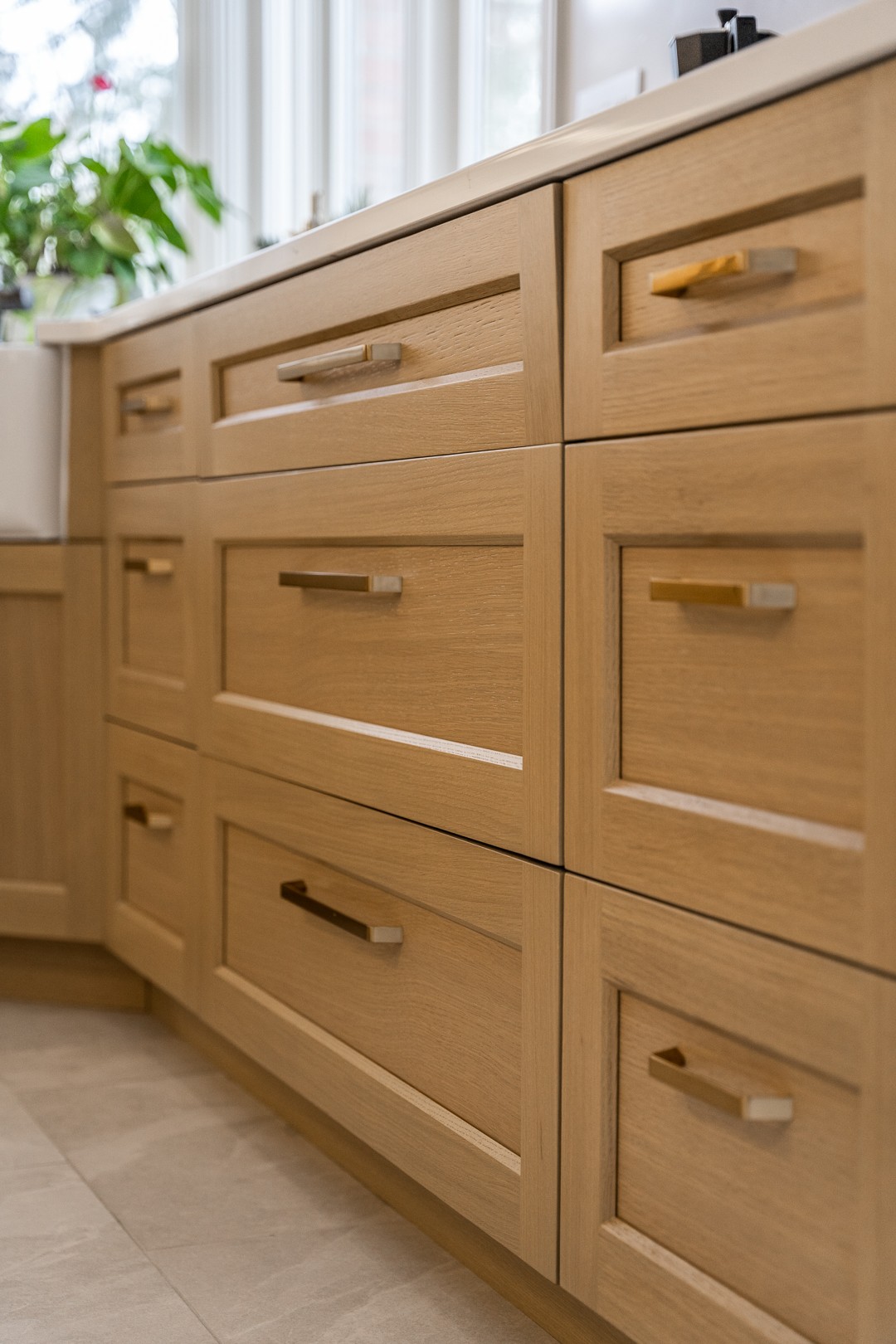 Cabinetry detail - Chestnut custom kitchen by Kaz Carpentry